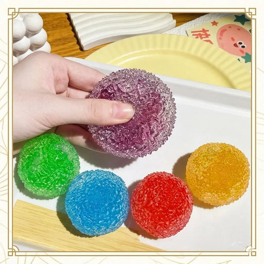 Squishy Ice Noisy Ball Maltose Fidgets Toy blind box Soft Slow-rebound Squeeze Anti-Stress Toy Adults Hand Exercise Gift