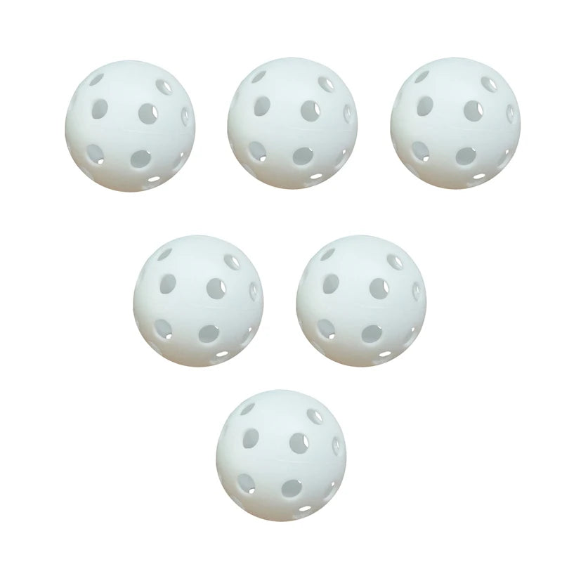 Indoor Pickleball Balls – 26-Hole Design, 3/6/12 Pack, Colorful & Durable 72mm Training Balls