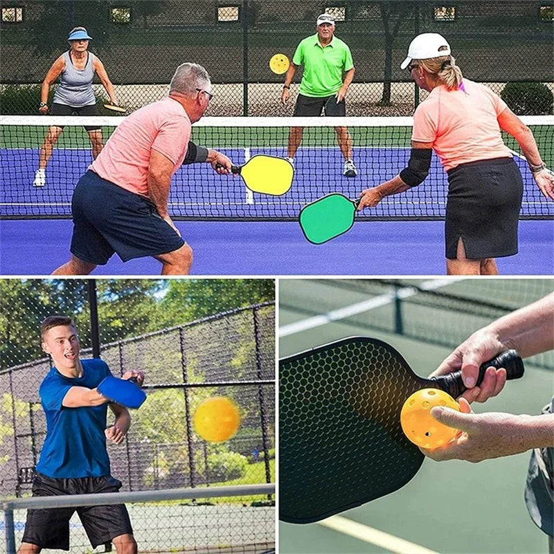 Indoor Pickleball Balls – 26-Hole Design, 3/6/12 Pack, Colorful & Durable 72mm Training Balls