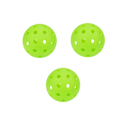 Indoor Pickleball Balls – 26-Hole Design, 3/6/12 Pack, Colorful & Durable 72mm Training Balls