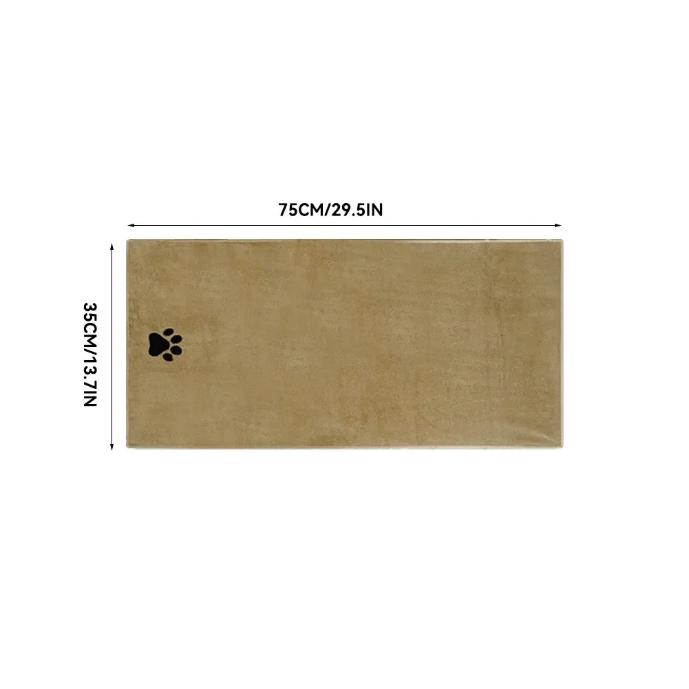 35*75cm/50*100cm  Dogs Grooming Supplies Microfiber Pet Bath Towel Embroidered Super Soft Absorbent Cat For