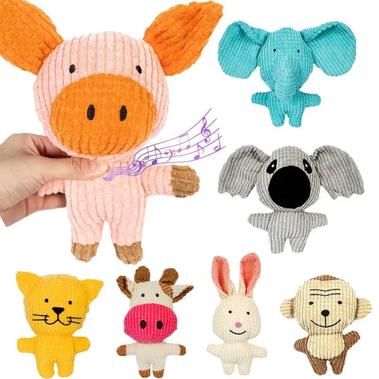 New dog and cat plush sound toy for teething puppy; self-entertainment and boredom relief device for small and medium-sized dogs