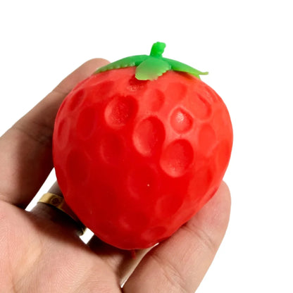 Oversized Strawberry Squishy Stress Relief Fidget Toy