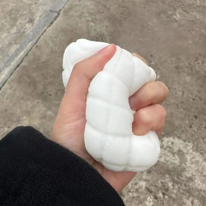 Squishy Soap Fidget Toy Milk White Squishy Texture Squeeze Toys Square Soap Relieve Anxiety Stress Relieving Toy