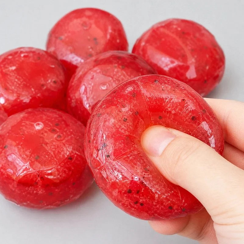Squishy Homemade Watermelon Slush Toy,Soft Slow-Response Stress Squish Toy with Real Fruit Models, Perfect for Adult Gifts