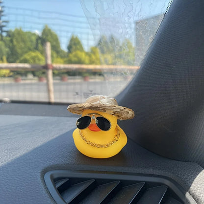 Rubber Duck Car Dashboard Ornament – Cute Mini Duck Decor for Car, Desk & Office