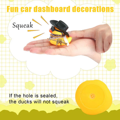 Rubber Duck Car Dashboard Ornament – Cute Mini Duck Decor for Car, Desk & Office