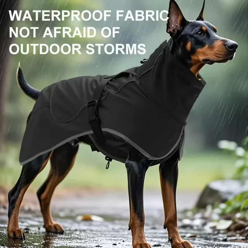 Dog Raincoat Windbreaker – Reflective Jacket for All Dog Sizes