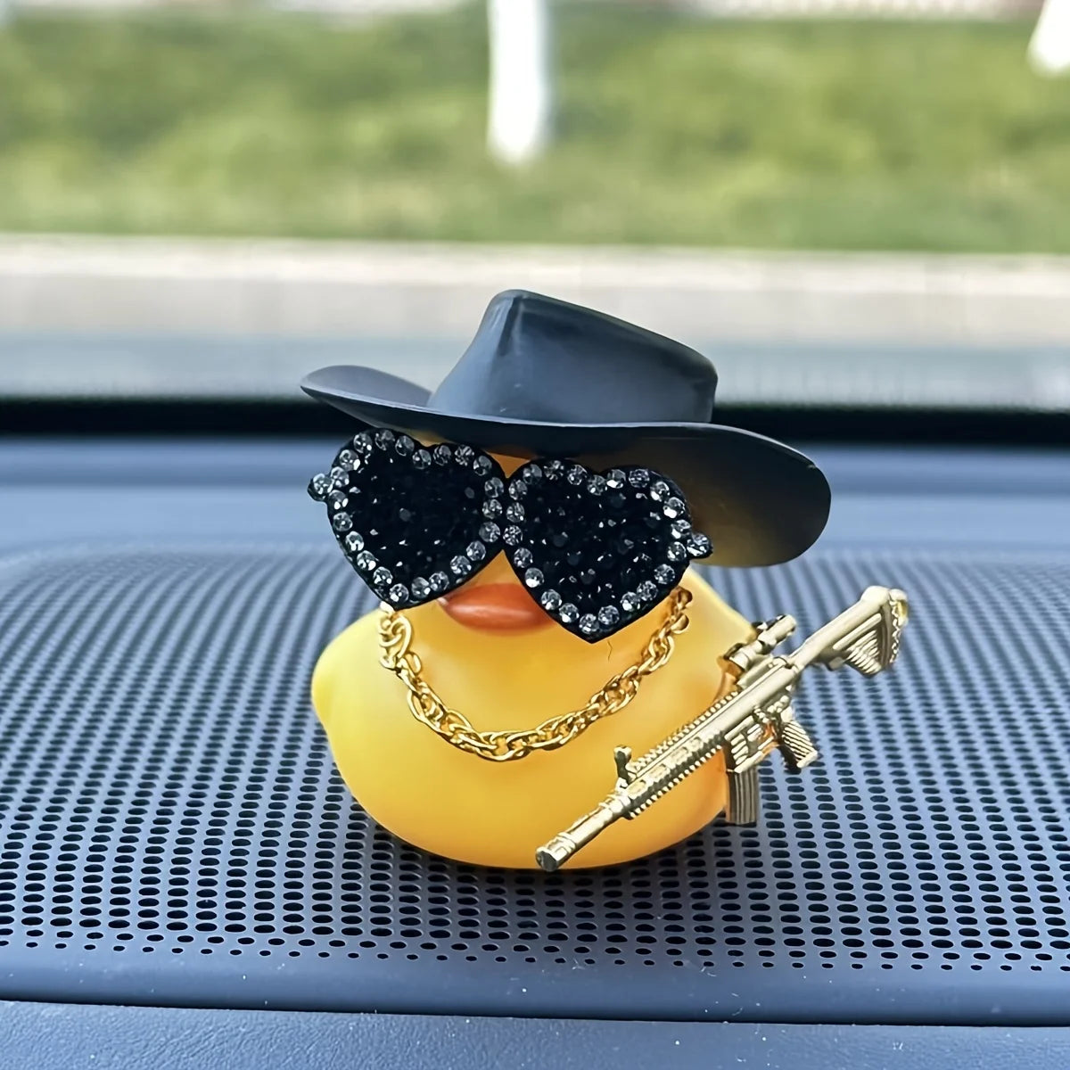 Rubber Duck Car Dashboard Ornament – Cute Mini Duck Decor for Car, Desk & Office