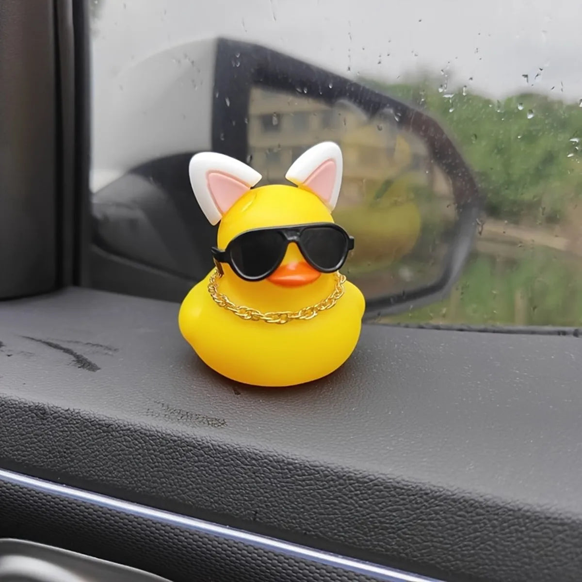 Rubber Duck Car Dashboard Ornament – Cute Mini Duck Decor for Car, Desk & Office