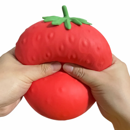 Oversized Strawberry Squishy Stress Relief Fidget Toy