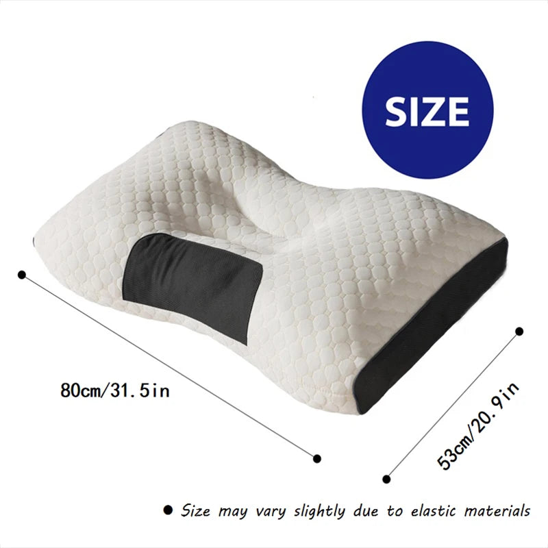 Ergonomic Neck Pillow Set of 2 – Contour Support for Side & Back Sleepers