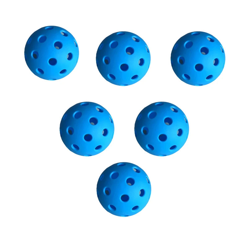 Indoor Pickleball Balls – 26-Hole Design, 3/6/12 Pack, Colorful & Durable 72mm Training Balls