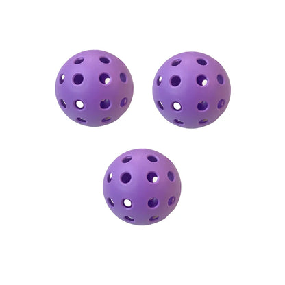 Indoor Pickleball Balls – 26-Hole Design, 3/6/12 Pack, Colorful & Durable 72mm Training Balls