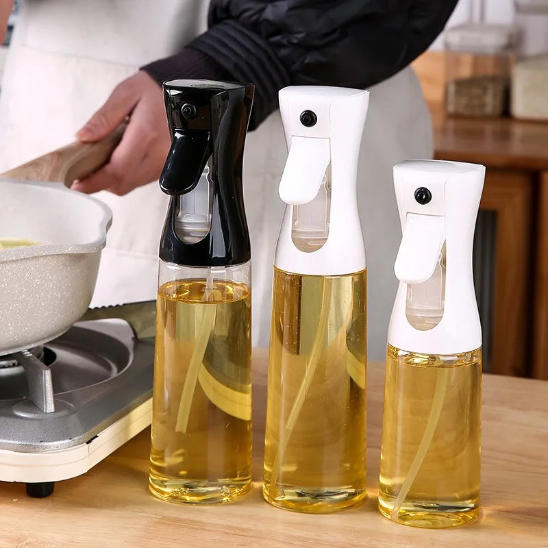 200/300/500ml Plastic Oil Spray Bottle Food Grade Oil Spray for Cooking BBQ Air Fryer Kitchen Oil Spray Bottle Kitchen YH001