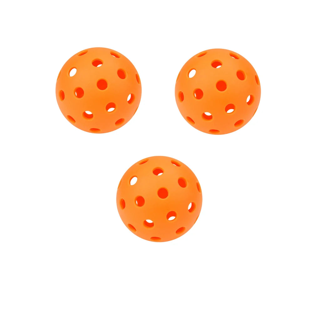 Indoor Pickleball Balls – 26-Hole Design, 3/6/12 Pack, Colorful & Durable 72mm Training Balls