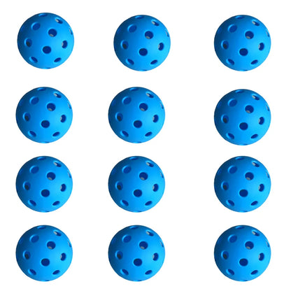 Indoor Pickleball Balls – 26-Hole Design, 3/6/12 Pack, Colorful & Durable 72mm Training Balls