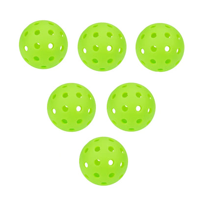 Indoor Pickleball Balls – 26-Hole Design, 3/6/12 Pack, Colorful & Durable 72mm Training Balls