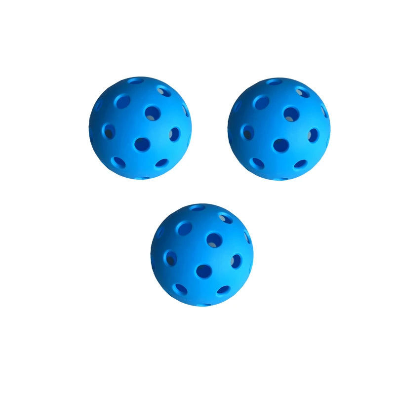 Indoor Pickleball Balls – 26-Hole Design, 3/6/12 Pack, Colorful & Durable 72mm Training Balls