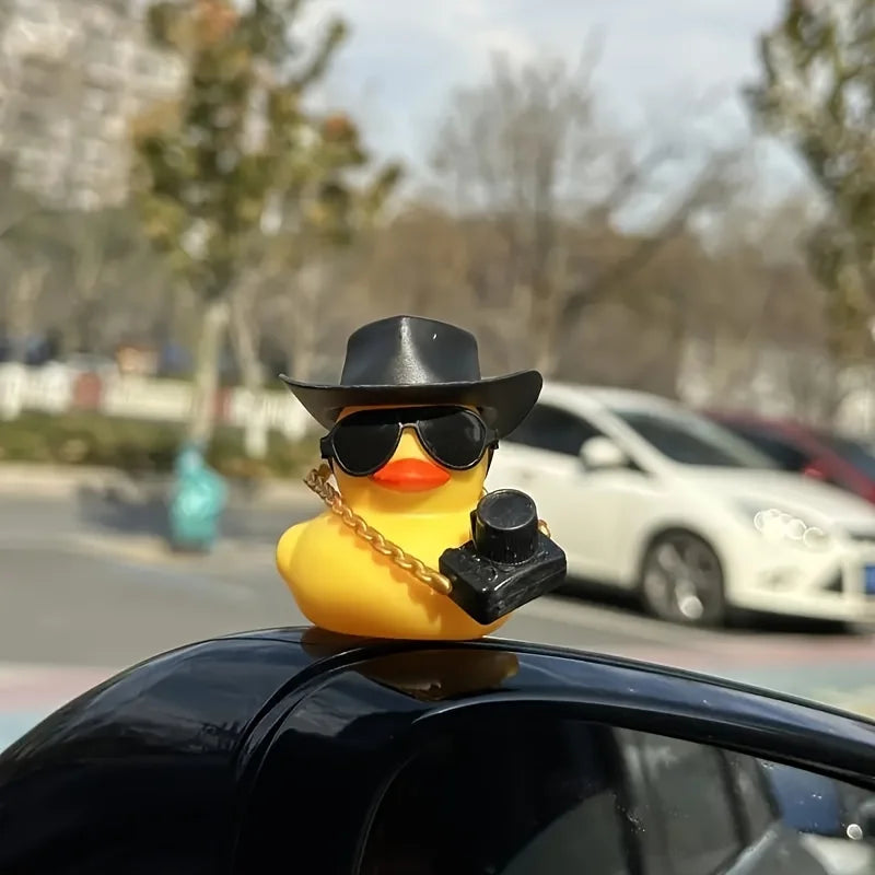 Rubber Duck Car Dashboard Ornament – Cute Mini Duck Decor for Car, Desk & Office