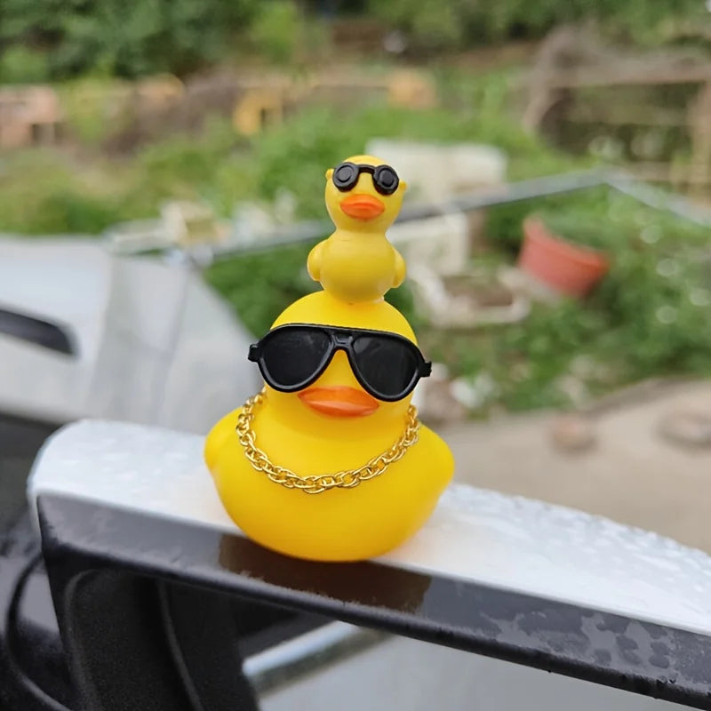 Rubber Duck Car Dashboard Ornament – Cute Mini Duck Decor for Car, Desk & Office