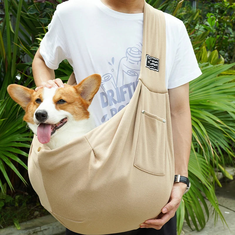 Breathable Pet Carrier Bag – Crossbody Sling for Small Dogs & Cats, Outdoor Travel