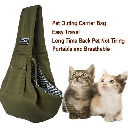 Breathable Pet Carrier Bag – Crossbody Sling for Small Dogs & Cats, Outdoor Travel