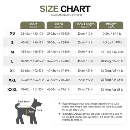 Dog Anxiety Vest & Calming Coat for Dogs and Cats